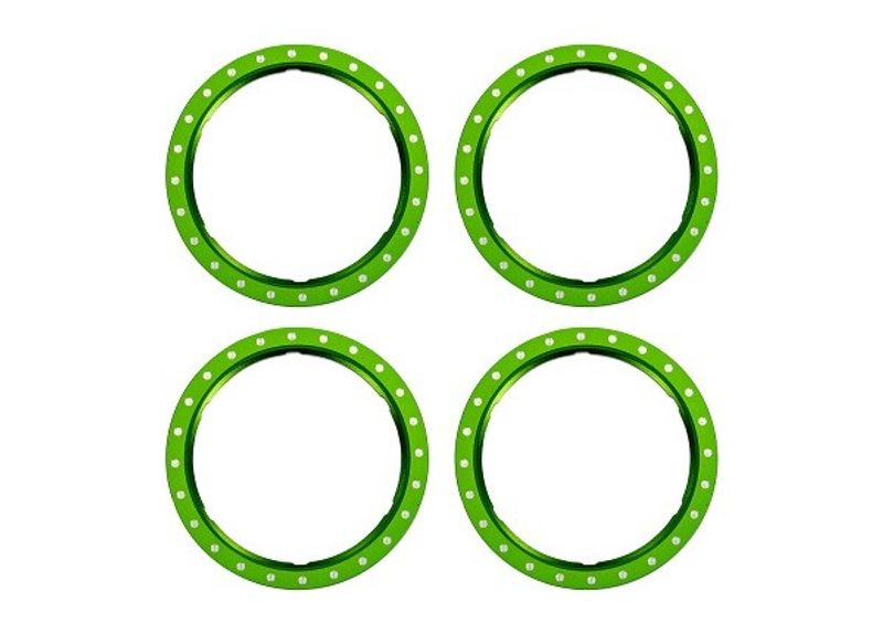 Traxxas Beadlock Rings Alu Grön (Pro Scale Wheel Alu System) (4) (10276-GRN)