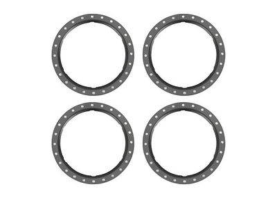 Traxxas Beadlock Rings Alu Grå (Pro Scale Wheel Alu System) (4) (10276-GRAY)