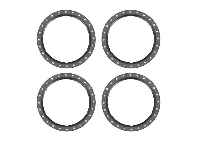 Traxxas Beadlock Rings Alu Grå (Pro Scale Wheel Alu System) (4) (10276-GRAY)