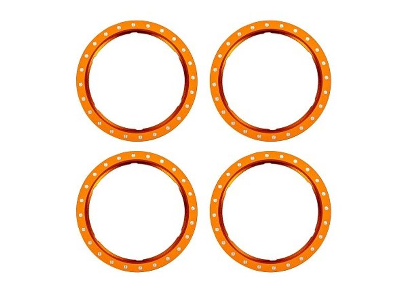 Traxxas Beadlock Rings Alu Orange (Pro Scale Wheel Alu System) (4) (10276-ORNG)