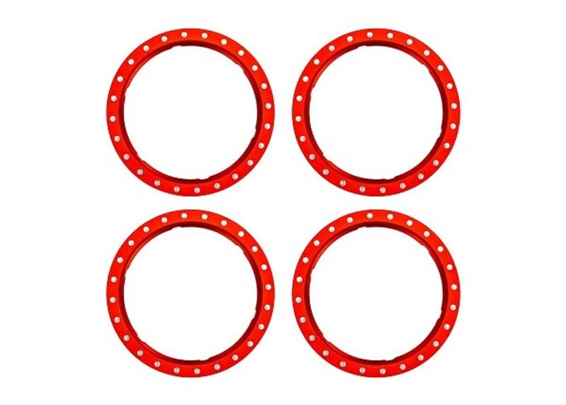 Traxxas Beadlock Rings Alu Röd (Pro Scale Wheel Alu System) (4) (10276-RED)