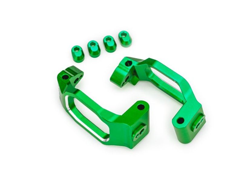 Traxxas Styrspindelhållare Alu Grön (Par) (10232-GRN)