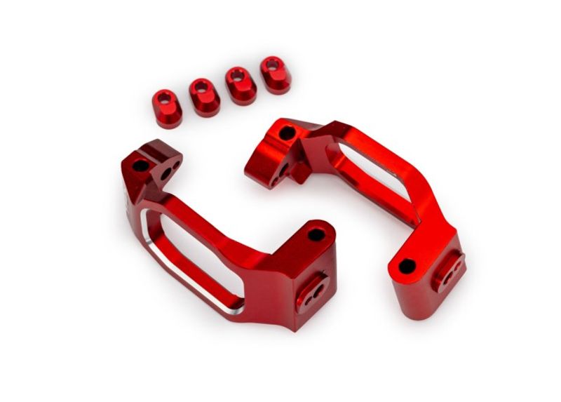 Traxxas Styrspindelhållare Alu Röd (Par) (10232-RED)