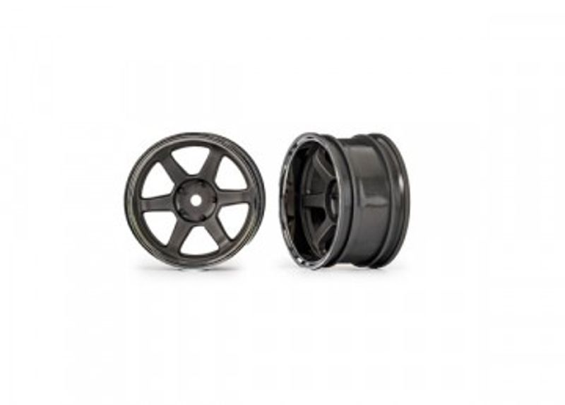 Traxxas Fälg 1.9" 6-Eker Grå Bred Bak (2) (10572)