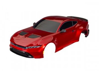 Traxxas Kaross Ford Mustang Clipless Komplett Röd (10511-RED)