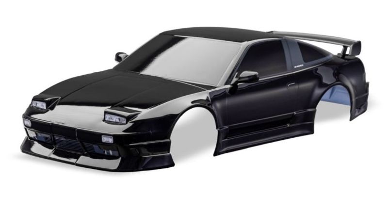 Traxxas Kaross Nissan 240SX Clipless Komplett Svart (10515-BLK)