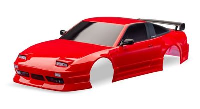 Traxxas Kaross Nissan 240SX Clipless Komplett Röd (10515-RED)