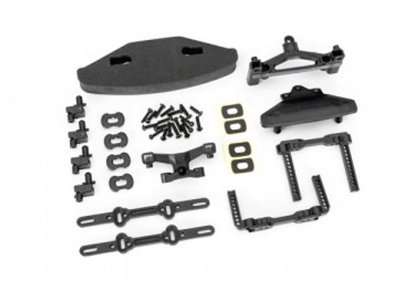 Traxxas Karossfästen Set och Bumper 4-Tec Drift (10518)