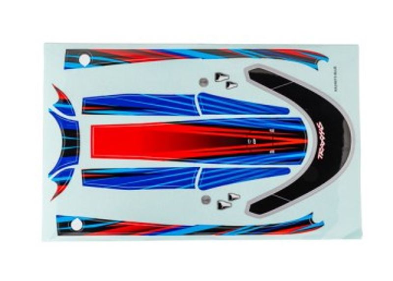 Traxxas Dekaler Huv Blå Disruptor (10699-BLUE)