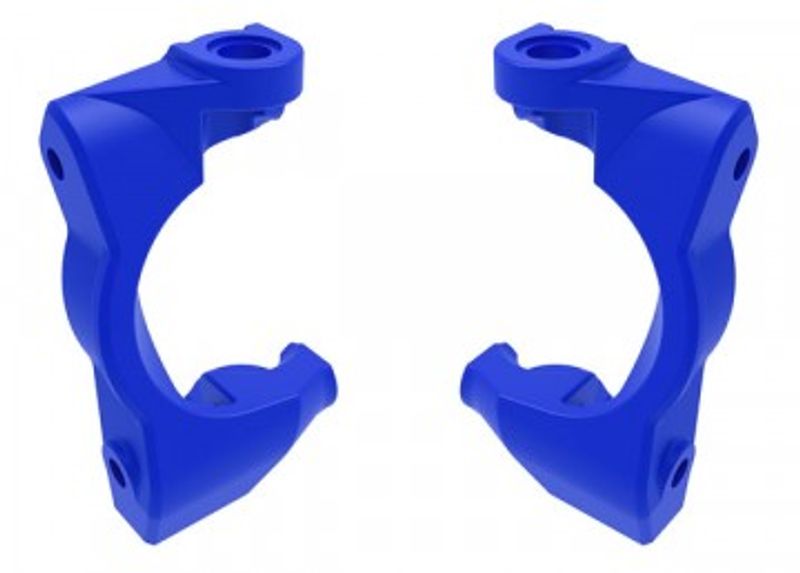 Traxxas Styrspindelhållare (Caster Block) Blå (Par) Mini Maxx/XRT (10732-BLUE)