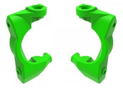 Traxxas Styrspindelhållare (Caster Block) Grön (Par) Mini Maxx/XRT (10732-GRN)