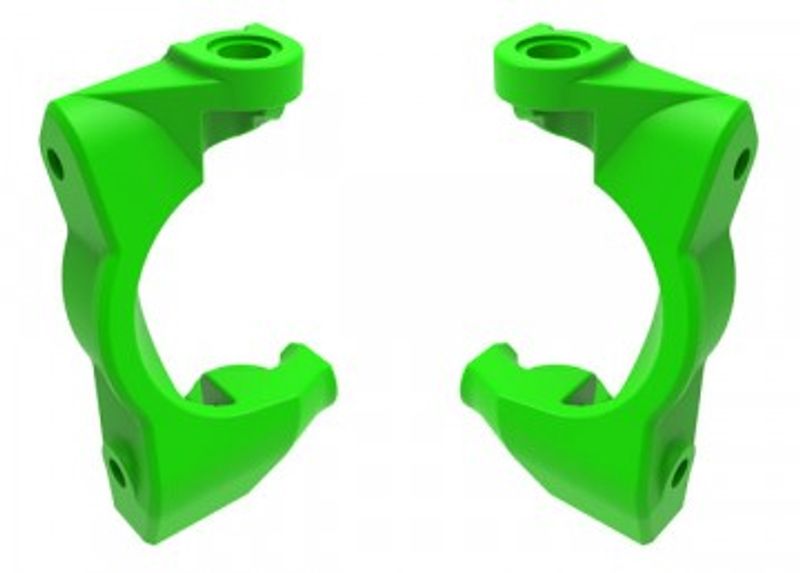 Traxxas Styrspindelhållare (Caster Block) Grön (Par) Mini Maxx/XRT (10732-GRN)