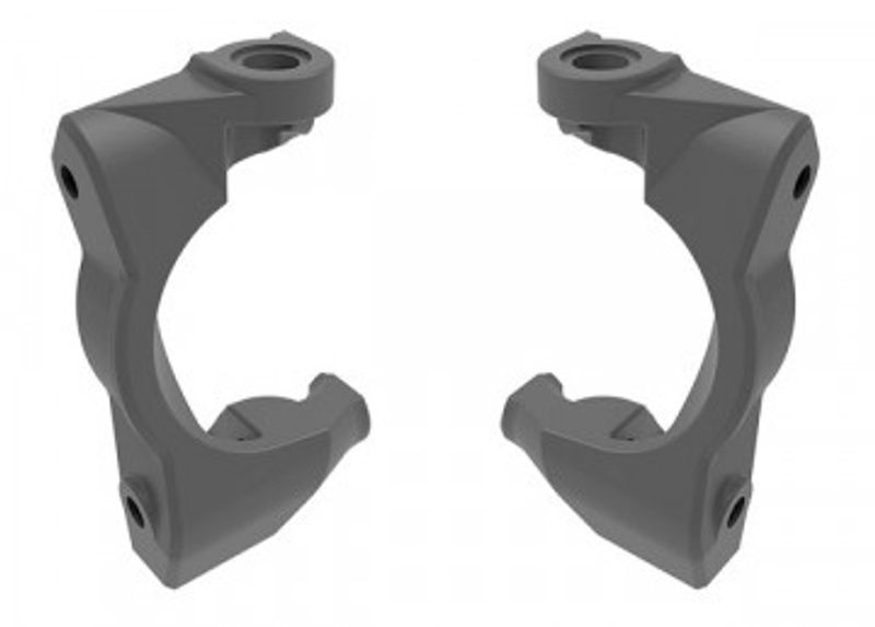 Traxxas Styrspindelhållare (Caster Block) Grå (Par) Mini Maxx/XRT (10732-GRAY)