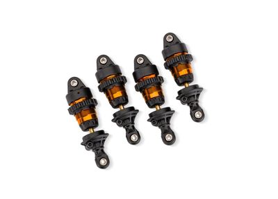 Traxxas Stötdämpare Mini GTR Alu Komplett Orange (4) (10865-ORNG)