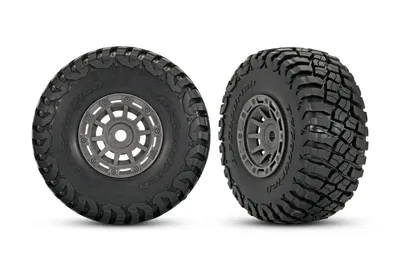 Traxxas Däck & Fälg BFGoodrich Mud Terrain/ Mini Slash Grå (2)