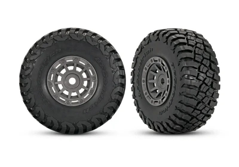 Traxxas Däck & Fälg BFGoodrich Mud Terrain/ Mini Slash Grå (2)