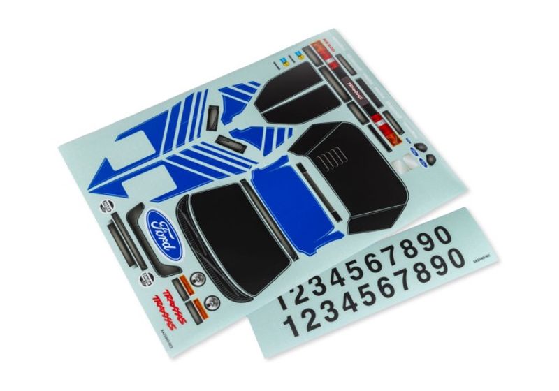 Traxxas Dekalark Mini Rally Ford RS200 Blå (10816-BLUE)