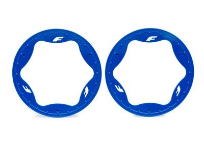 Traxxas Beadlock Ringar Blå Pro Scale Sand Car Race 4.3" Bak (2) (10948-BLUE)