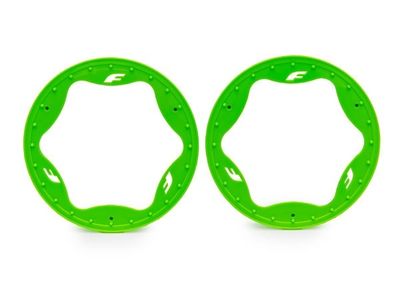 Traxxas Beadlock Ringar Grön Pro Scale Sand Car Race 4.3" Bak (2) (10948-GRN)