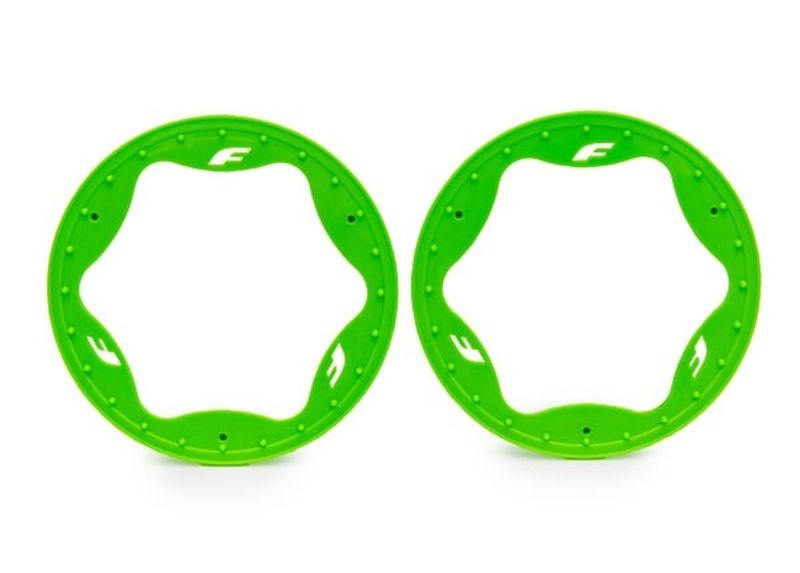 Traxxas Beadlock Ringar Grön Pro Scale Sand Car Race 4.3" Bak (2) (10948-GRN)