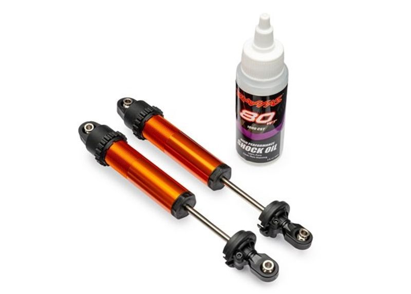 Traxxas Stötdämpare GT-Maxx Bak Alu Orange (2) Funco Sand Car (10962-ORNG)
