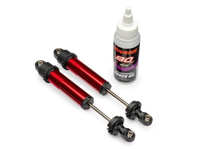 Traxxas Stötdämpare GT-Maxx Bak Alu Röd (2) Funco Sand Car (10962-RED)