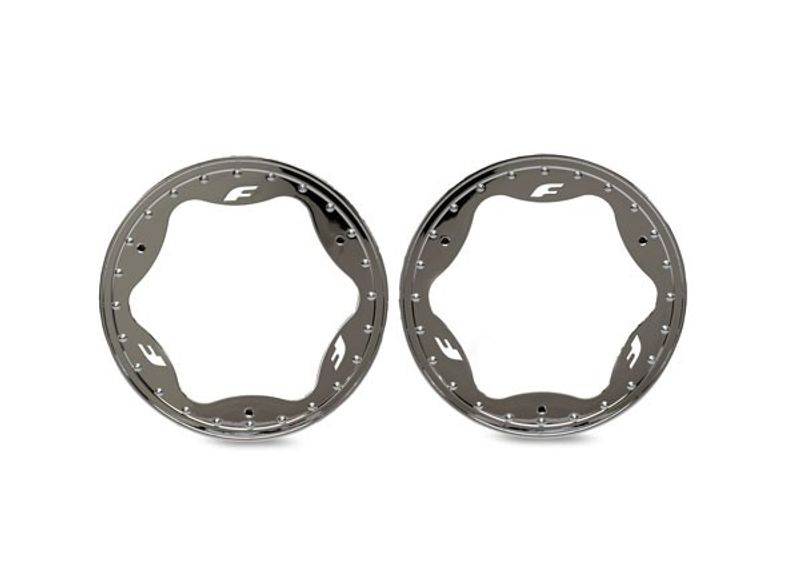Traxxas Beadlock Ringar Krom Pro Scale Sand Car Race 3.5" Fram Standard (2) (10976-CHRM)