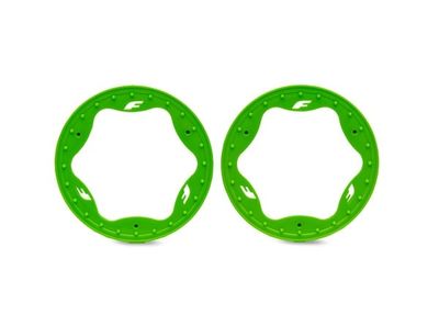 Traxxas Beadlock Ringar Grön Pro Scale Sand Car Race 3.5" Fram Standard (2) (10976-GRN)