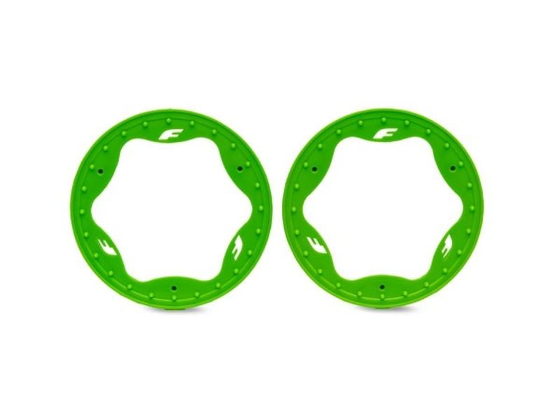 Traxxas Beadlock Ringar Grön Pro Scale Sand Car Race 3.5" Fram Standard (2) (10976-GRN)