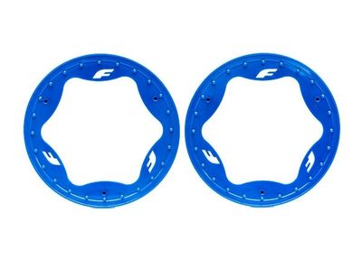 Traxxas Beadlock Ringar Blå Pro Scale Sand Car Race 3.9" Bak Standard (2) (10977-BLUE)
