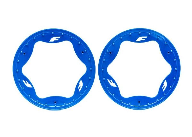 Traxxas Beadlock Ringar Blå Pro Scale Sand Car Race 3.9" Bak Standard (2) (10977-BLUE)