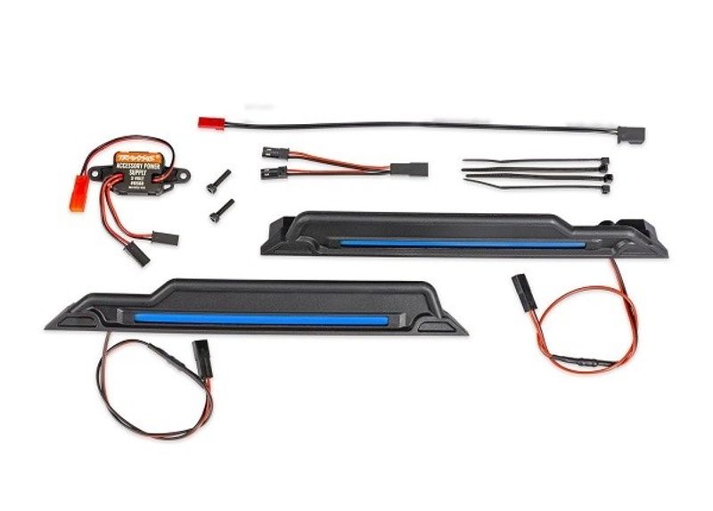 Traxxas LED Ljus Chassie Blå Komplett X-Maxx, XRT, Funco (10998-BLUE)