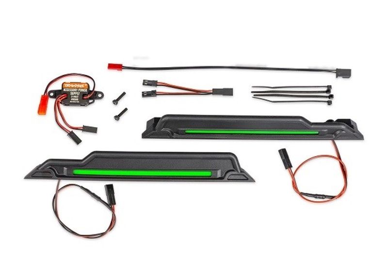 Traxxas LED Ljus Chassie Grön Komplett X-Maxx, XRT, Funco (10998-GRN)