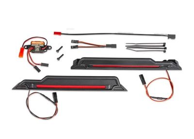 Traxxas LED Ljus Chassie Röd Komplett X-Maxx, XRT, Funco (10998-RED)
