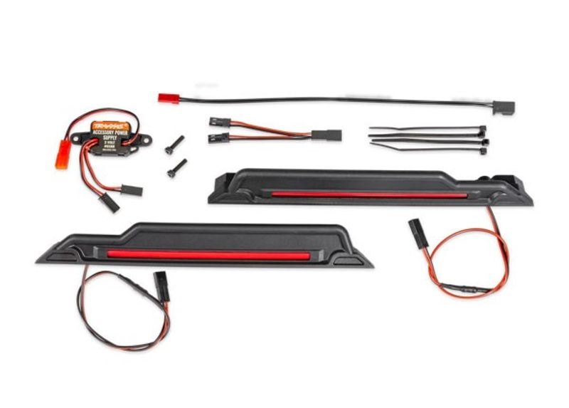 Traxxas LED Ljus Chassie Röd Komplett X-Maxx, XRT, Funco (10998-RED)