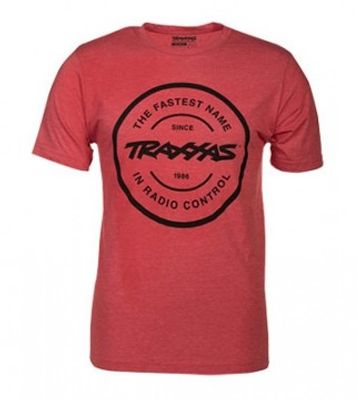 T-shirt Röd Rund Traxxas-logga XXL (Premium)