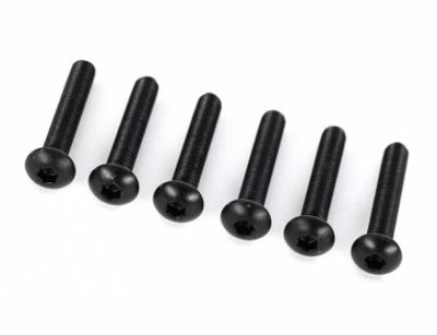 Traxxas Skruv M4x24mm Kullrig Insex (6) (2455)