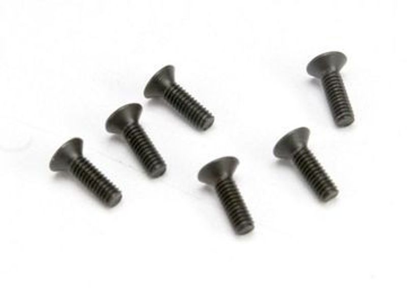 Traxxas Skruv M2,5x8mm Försänkt Insex (6) (2524)