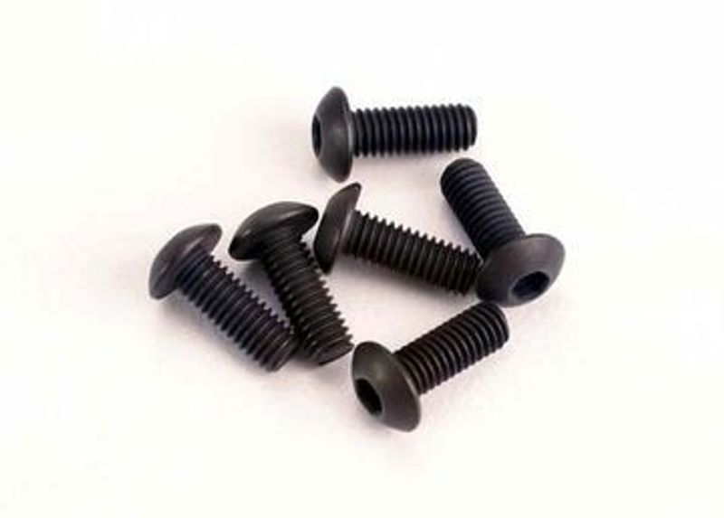 Traxxas Skruv M3x8mm Kullrig Insex (6) (2576)