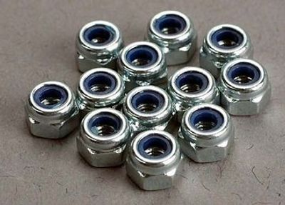 Traxxas Låsmutter M3 Silver (12) (2745)