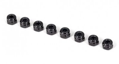 Traxxas Låsmutter M3 Svart (12) (2745X)