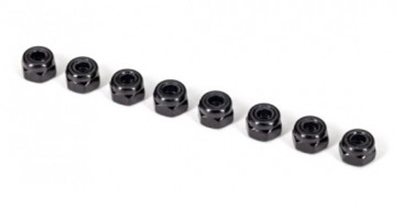 Traxxas Låsmutter M3 Svart (12) (2745X)