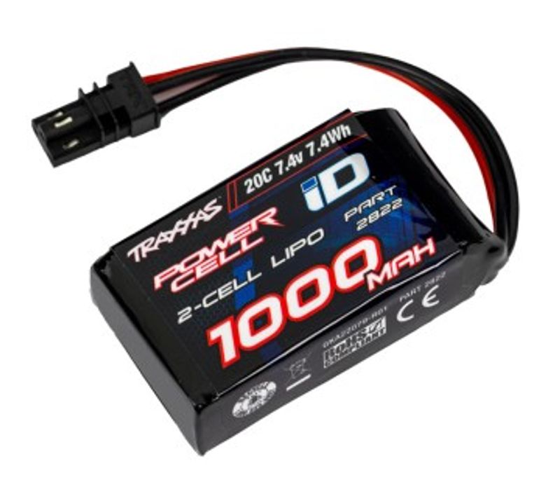 Traxxas Li-Po Batteri 2S 7,4V 1000mAh 20C TRX-4M (2822)