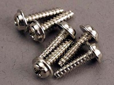 Traxxas Skruv 3x12mm Självgängande med Krage (6) (3286)