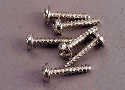 Traxxas Skruv 3x15mm Självgängande med Krage (6) (3288)
