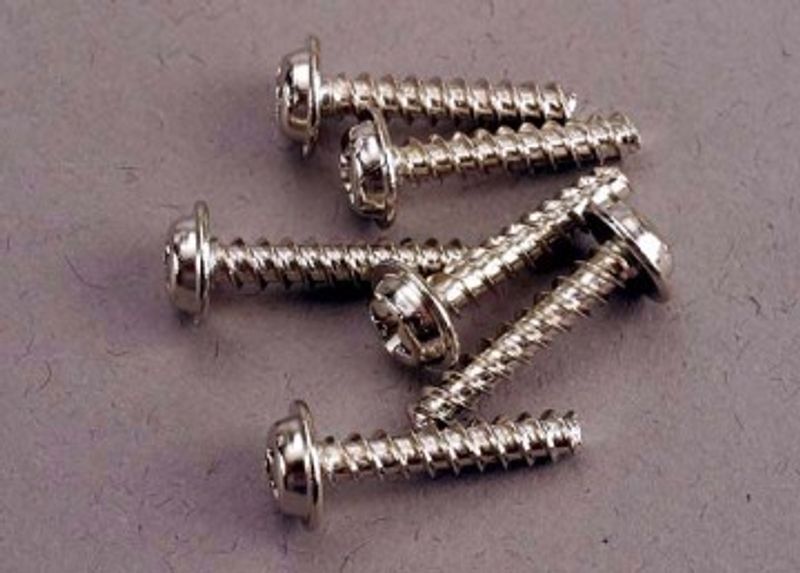Traxxas Skruv 3x15mm Självgängande med Krage (6) (3288)