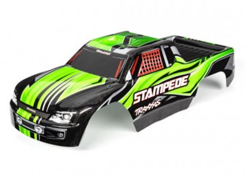 Traxxas Kaross Stampede 2WD Grön Målad (3651G)