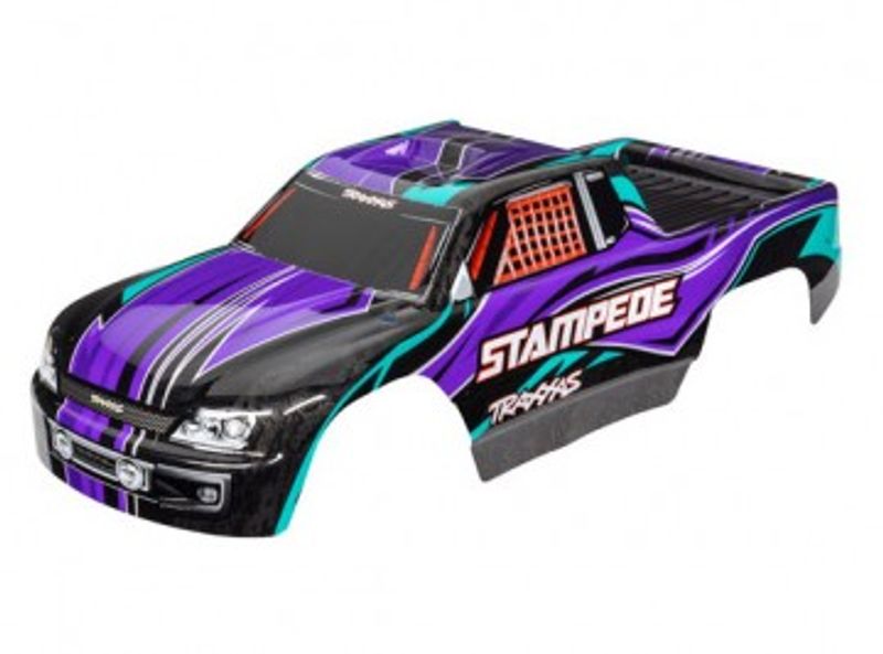 Traxxas Kaross Stampede 2WD Lila Målad (3651P)