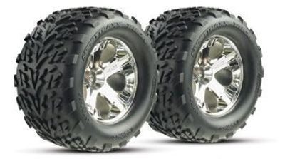 Traxxas Däck & Fälg Talon/All-Star Krom 2.8" Fram (2) (3669)