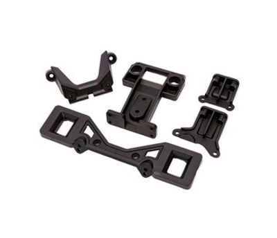 Traxxas Låsning Karossfäste Fram+Bak Clipless Svart Rustler 2WD (3731X-BLK)